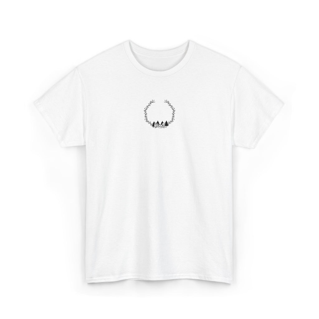Copy of Minimal Forest Wreath Tee — Tiny Woodland Deer Chest Graphic