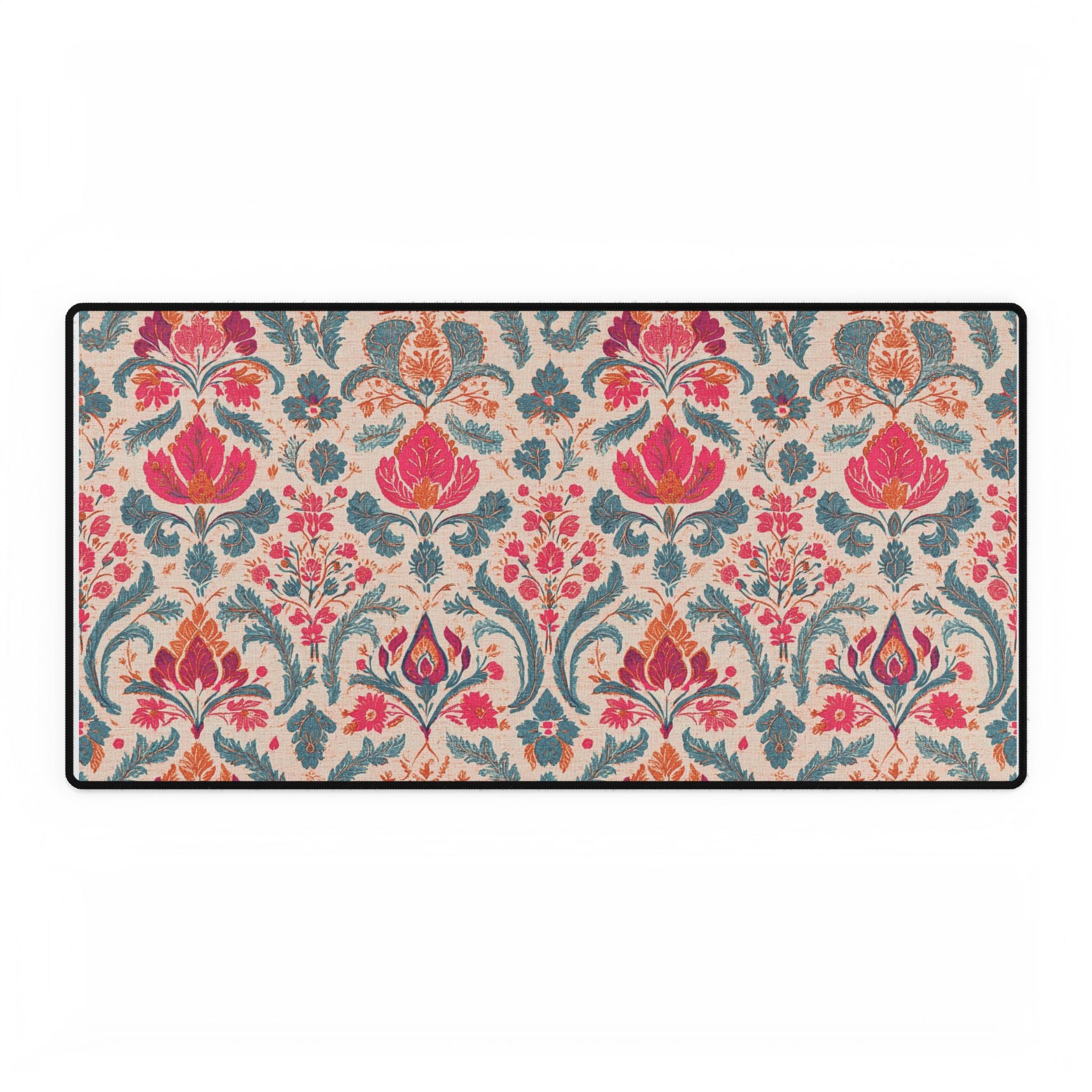 Floral Pattern Desk Mat - Stylish Desktop Accessory for Home Office