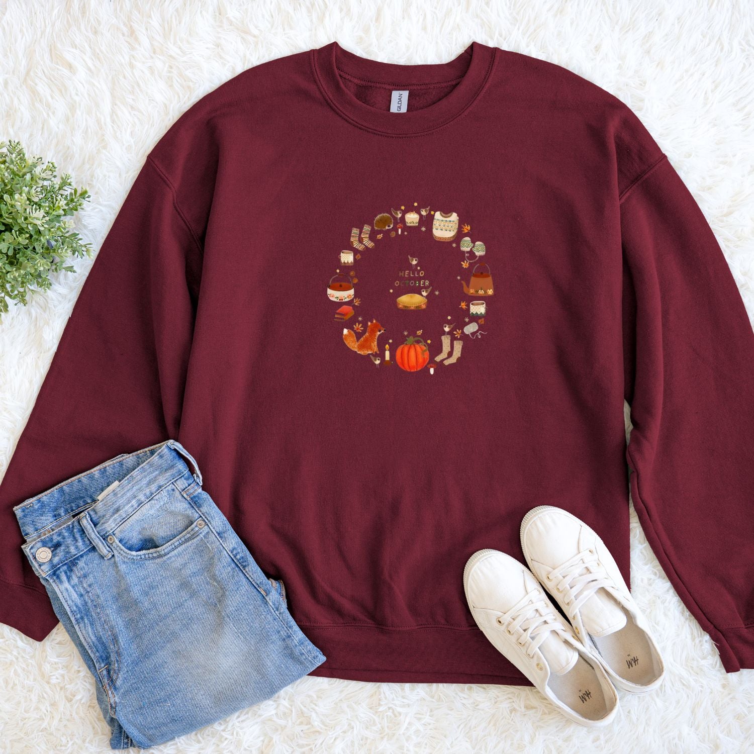 Cozy Winter & Fall Printed Sweatshirts – Cute Seasonal Graphic Pullovers