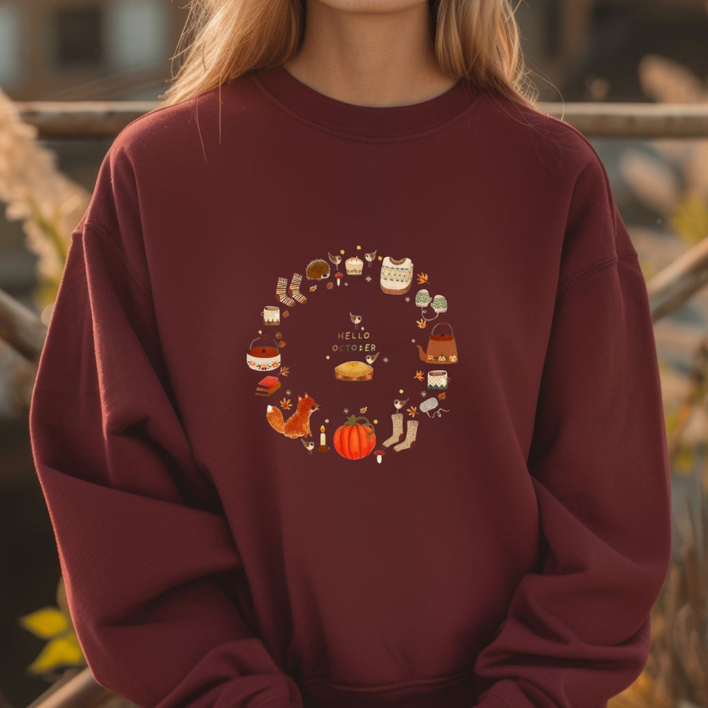 Cozy Winter & Fall Printed Sweatshirts – Cute Seasonal Graphic Pullovers